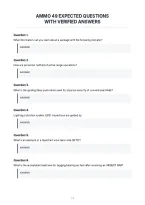 Ammo 49 Expected Questions&NewLine;With Verified Answers