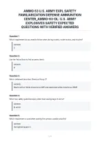 Ammo 63 U&period;s&period; Army Expl Safety&NewLine;Familiarization Defense Ammunition&NewLine;Center&lowbar;Ammo-63-Dl&colon; U&period;s&period; Army&NewLine;Explosives Safety Expected&NewLine;Questions With Verified Answers