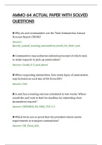 Ammo 64 Actual Paper With Solved&NewLine;Questions