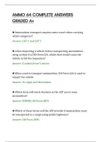 Ammo 64 Complete Answers&NewLine;Graded A&plus;