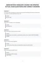 Ammunition Handler&rsquo;s Course 108 Updated&NewLine;Actual Exam Questions And Correct Answers