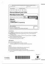 Edexcel A Level Music 9MU0&sol;03 June 2026 Paper 3 Question Paper