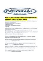 Mssc Safety Certification Correct Exams All Answers And Questions Set A&period;pdf