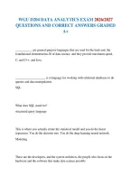 Wgu D204 Data Analytics Exam 2026&sol;2027 Questions And Correct Answers Graded A&plus;&NewLine;&NewLine;