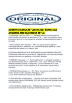 Additive Manufacturing 2027 Exams All Answers And Questions Set A&period;pdf