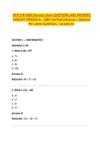 HESI LPN-ADN Entrance Exam QUESTIONS AND ANSWERS &NewLine;ALREADY GRADED A&plus;&period; 100&percnt; Verified Solutions &vert; Updated &NewLine;Per Latest Guidelines &vert; Graded A&plus; 