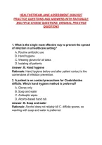 Healthstream Jane Assessment 2026&sol;2027&NewLine;Practice Questions And Answers With Rationale&NewLine; Multiple-Choice Questions&period; Original Practice Questions &NewLine;