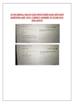 Ati Rn Mental Health 2026 Proctored Exam With Ngn &NewLine;Questions And 100&percnt; Correct Answers To Score 98&percnt; &NewLine;And Above