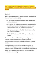 WGU C790 Nursing Informatics Objective Assessment &lpar;OA&rpar; Exam&colon; &NewLine;Versions A&comma; B & C &ndash; Complete Study Guide with Practice Questions & &NewLine;Answers 
