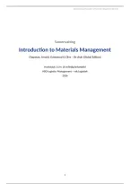 Samenvatting I Introduction to Materials Management  I Global Edition