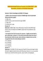 IAABO Basketball Referee Practice Test 2026&sol;2027 &vert; 300 &NewLine;Questions&comma; Answers & Detailed Rationales