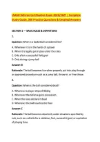 IAABO Referee Certification Exam 2026&sol;2027 &vert; Complete &NewLine;Study Guide&comma; 300 Practice Questions & Detailed Answers