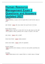 Human Resource Management Exam 2 Questions and Answers Updated 2027&period;