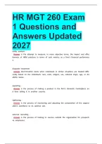 hrm2601 exam   latest 2026 &vert; 2027 package deal Questions and Answers All Verified