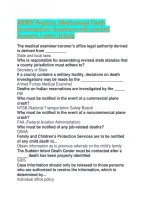 ABMDI Registry &lpar;Medicolegal Death Investigation&rpar; Questions with verified Answers Latest Update