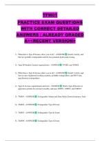 Tfm01&NewLine;Practice Exam Questions With Correct Detailed Answers &vert; Already Graded A&plus;<Recent Version>