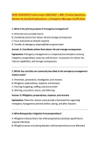 IAEM CEM&sol;AEM Practice Exam 2026&sol;2027 &vert; 300&plus; Practice Questions&comma; &NewLine;Answers & Detailed Explanations &vert; Emergency Manager Certification
