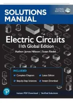Solutions Manual For Electric Circuits 11th Global Edition by James Nilsson &comma; Susan Reidel &vert; ISBN&colon; 9781292261041 &lpar;All Chapters&comma; 100&percnt; Original Verified&comma; A&plus; Grade&rpar;