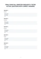 Final Exam Fall Semester Frequently Tested&NewLine;Actual Questions With Correct Answers&NewLine;