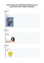 Final Exam Fall Semester Updated Actual&NewLine;Questions With Correct Answers&NewLine;