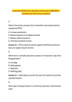 Ironworker NCCER Exam Questions and Answers 2026&sol;2027 &ndash; &NewLine;Complete Set with Correct Solutions 
