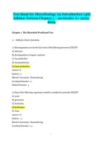 Microbiology&colon; An Introduction 13th Edition Tortora &vert; Test Bank&comma; Practice Questions & Answers 2026&sol;2027
