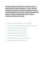 Portage Learning Microbiology BIOD 171 Exams 1&ndash;6 2026&sol;2027 &vert; Practice Questions&comma; Answers & Exam Review