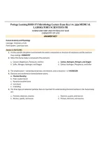 Portage Learning BIOD 171 Microbiology Lecture Exams 1&ndash;6 2026&sol;2027 &vert; Answer Key & Exam Review