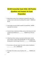 &NewLine;NCCER Ironworker Exam 2026&colon; 100 Practice Questions and Answers for Exam Preparation&NewLine;