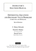 Solutions Manual for Differential Equations and Boundary Value Problems&colon; Computing and Modeling&comma; 6th edition by Edwards&comma; Penney &vert; ISBN&colon;  9780137540143 &vert; All Chapters 