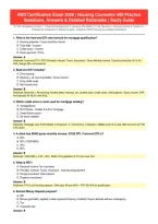 HUD Certification Exam 2026 &vert; Housing Counselor Practice Questions&comma; Answers & Detailed Rationales &vert; Study Guide
