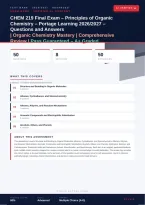CHEM 219 Final Exam Principles of Organic Chemistry Portage Learning 2026&sol;2027 &ndash; Questions and Answers &vert; Complete Verified Answers &vert; Detailed Rationales &ndash; Pass Guaranteed &ndash; A&plus; Graded
