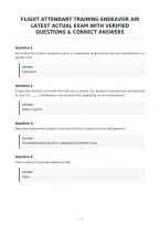 Flight Attendant Training Endeavor Air&NewLine;Latest Actual Exam With Verified&NewLine;Questions & Correct Answers