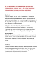 Nr 511 Advanced Practice Nursing&colon; Differential Diagnosis And Primary Care &ndash; 2027 Comprehensive Exam Preparation &lpar;200 High-Yield Questions&rpar;