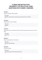 Florida Fire Instructor 1&NewLine;Frequently Tested Actual Exam&NewLine;Questions With Correct Answers