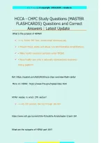 HCCA CHPC Study Guide & Master Flashcards &lpar;2024&sol;2025&rpar; &ndash; Comprehensive Compliance Questions & Verified Correct Answers &vert; Grade A&plus;