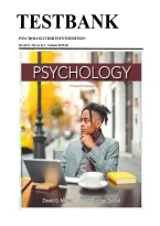 Test Bank for Psychology 13th Edition by David G&period; Myers and Nathan C&period; DeWall