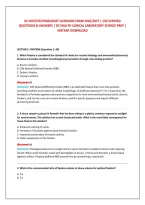 Dc Histotechnologist Licensure Exam 2026&sol;2027 &vert; 150 Verified &NewLine;Questions & Answers &vert; Dc Health Clinical Laboratory Science Prep &vert; &NewLine;Instant Download