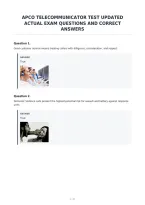 Apco Telecommunicator Test Updated&NewLine;Actual Exam Questions And Correct&NewLine;Answers