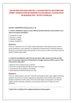 Hesi Rn Med-Surg Exam 2026&sol;2027 &vert; 200 Exam Practice Questions And &NewLine;Correct Answers &lpar;Verified Answers&rpar; Plus Rationales &vert; Elsevier Nclex&NewLine;Rn Readiness Prep &vert; Instant Download
