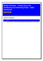 Chamberlain NR 602 Final Exam 3 2026 &vert; Primary Care of the Childbearing and Childrearing Family &vert; Practice Questions & Answers