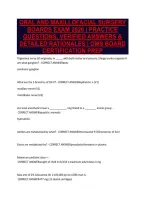 Oral And Maxillofacial Surgery&NewLine;Boards Exam 2026 &vert; Practice&NewLine;Questions&comma; Verified Answers &&NewLine;Detailed Rationales &vert; Oms Board&NewLine;Certification Prep