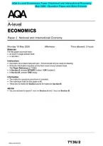 AQA A-Level Economics Paper 2 National and International Economy&NewLine;May 2026 &ndash;Question Paper and Mark Scheme