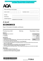 AQA A-Level Economics Paper 3 Economic Principles and Issues&NewLine;June 2026 &ndash; Question Paper and Mark Scheme