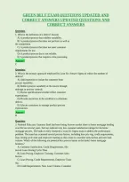 Green Belt Exam Questions Updated And&NewLine;Correct Answers Updated Questions And&NewLine;Correct Answers