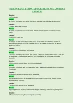 Nur 206 Exam 1 Updated Questions And Correct&NewLine;Answers