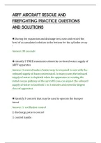 Arff Aircraft Rescue And Firefighting Practice Questions And Solutions
