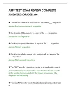Arff Test Exam Review Complete&NewLine;Answers Graded A&plus;
