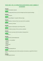 Nur 1025- Ch&period; 1-6 Updated Questions And Correct&NewLine;Answers