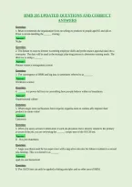 Hmd 205 Updated Questions And Correct&NewLine;Answers